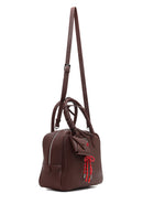 Kadın Bordo Uzun Askılı Charmlı Kol Çantası | Derimod