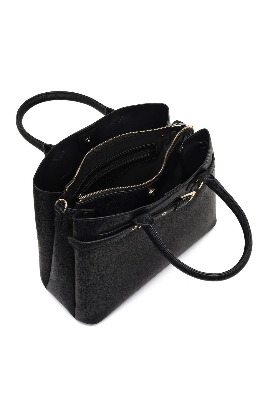 Women's Black Long Strap Classic Shoulder Bag