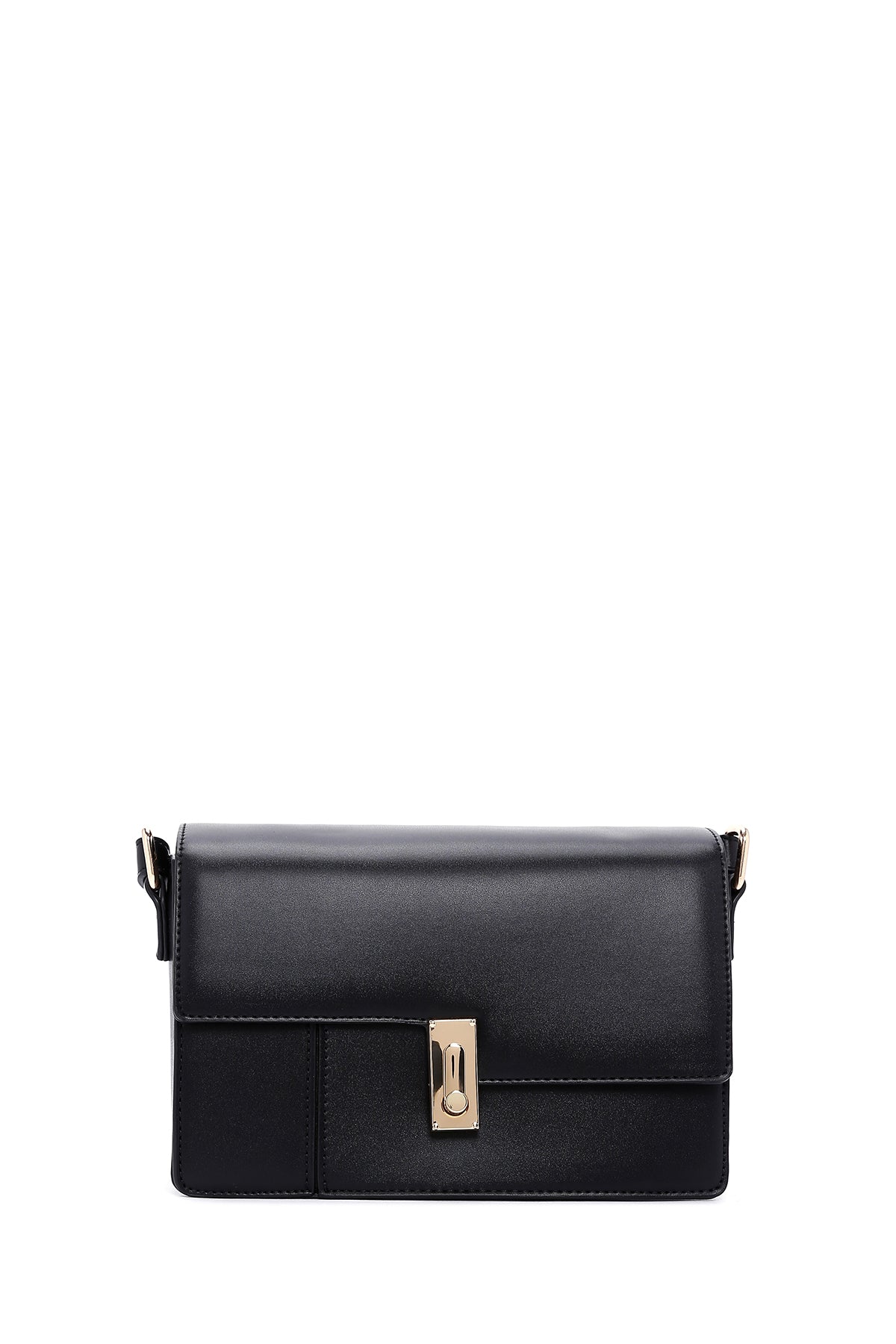 Kadın Siyah Uzun Askılı Çapraz Çanta