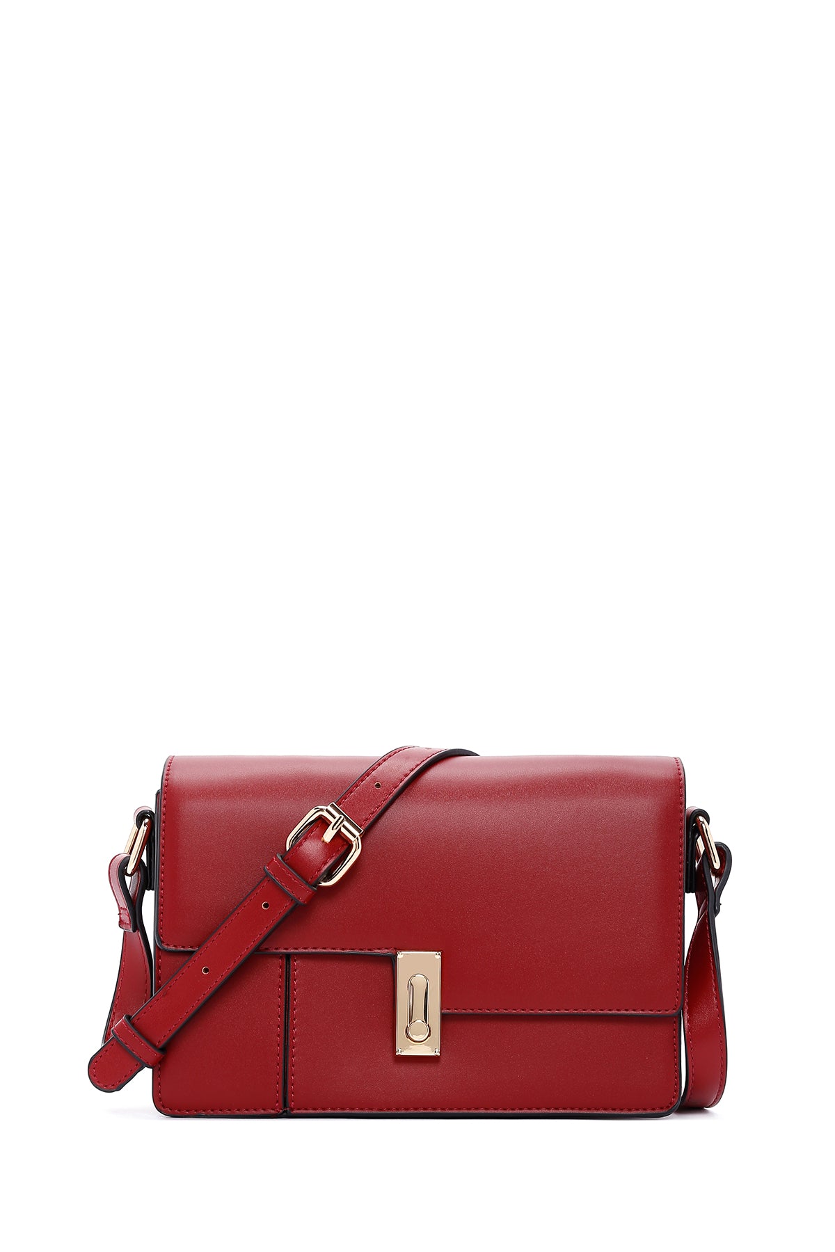 Women's Burgundy Long Strap Crossbody Bag 25WBD281918 | Derimod