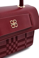 Kadın Bordo Uzun Askılı Baskılı Çapraz Çanta | Derimod