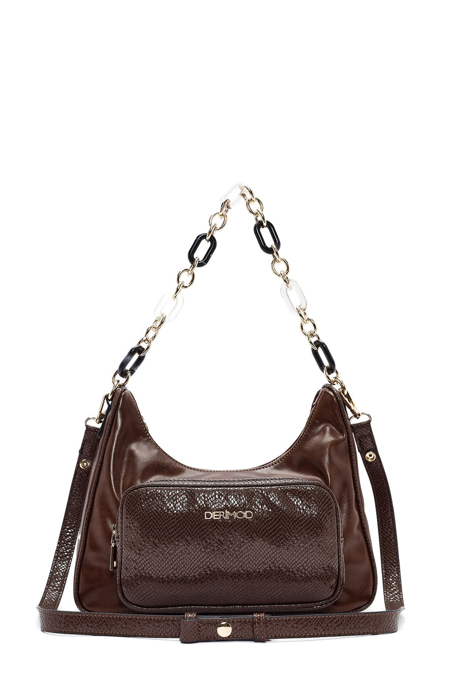 Women's Brown Double Strap Shoulder Bag 25WBD282314 | Derimod