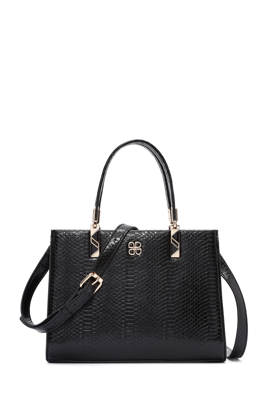 Women's Black Long Strap Printed Shoulder Bag 25WBD282440 | Derimod
