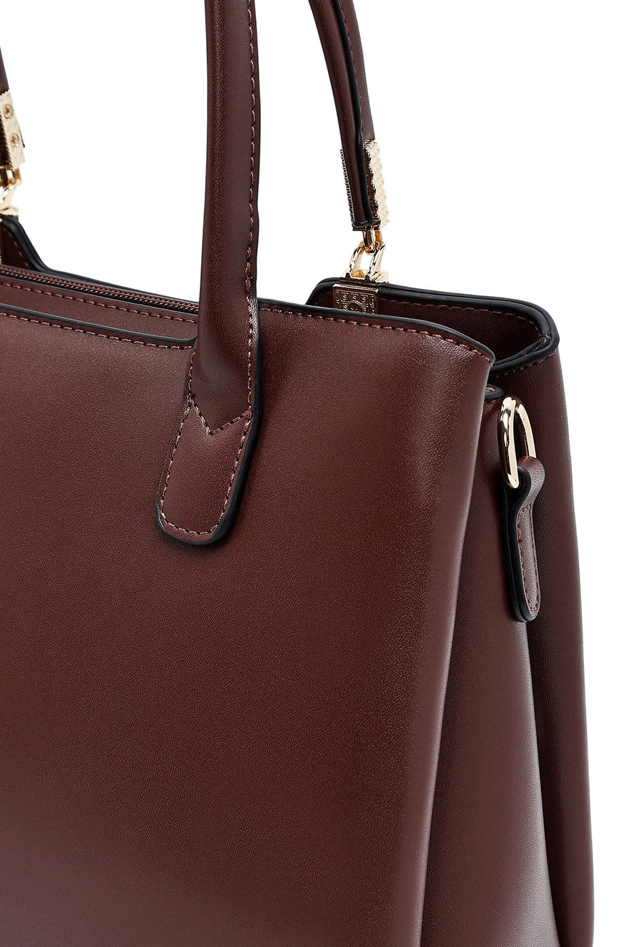 Woman Brown Long Strap Classic Handbag