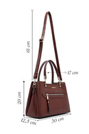 Kadın Kahverengi Uzun Askılı Klasik Kol Çantası | Derimod