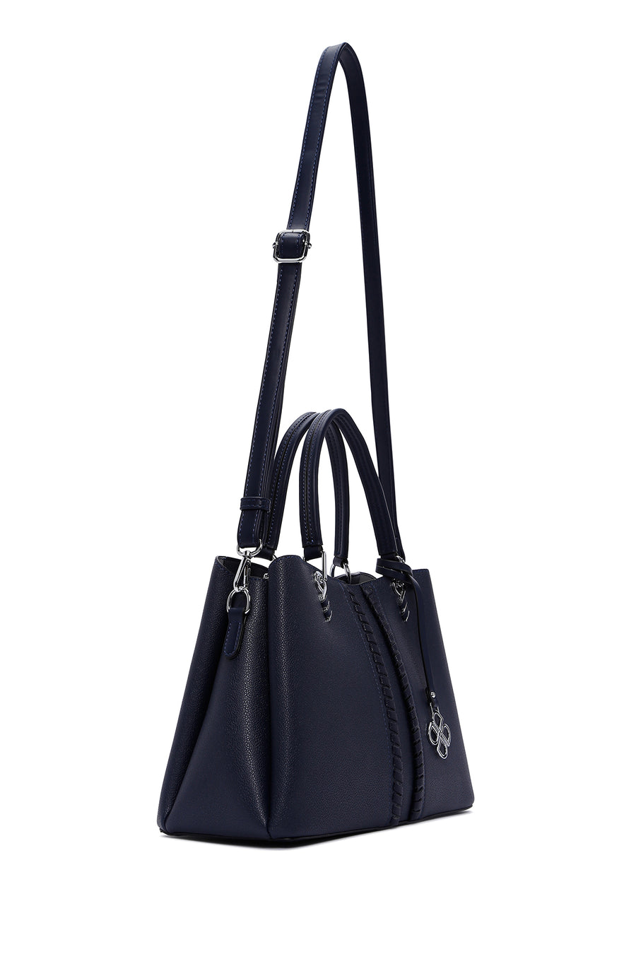 Women's Navy Blue Long Strap Classic Shoulder Bag