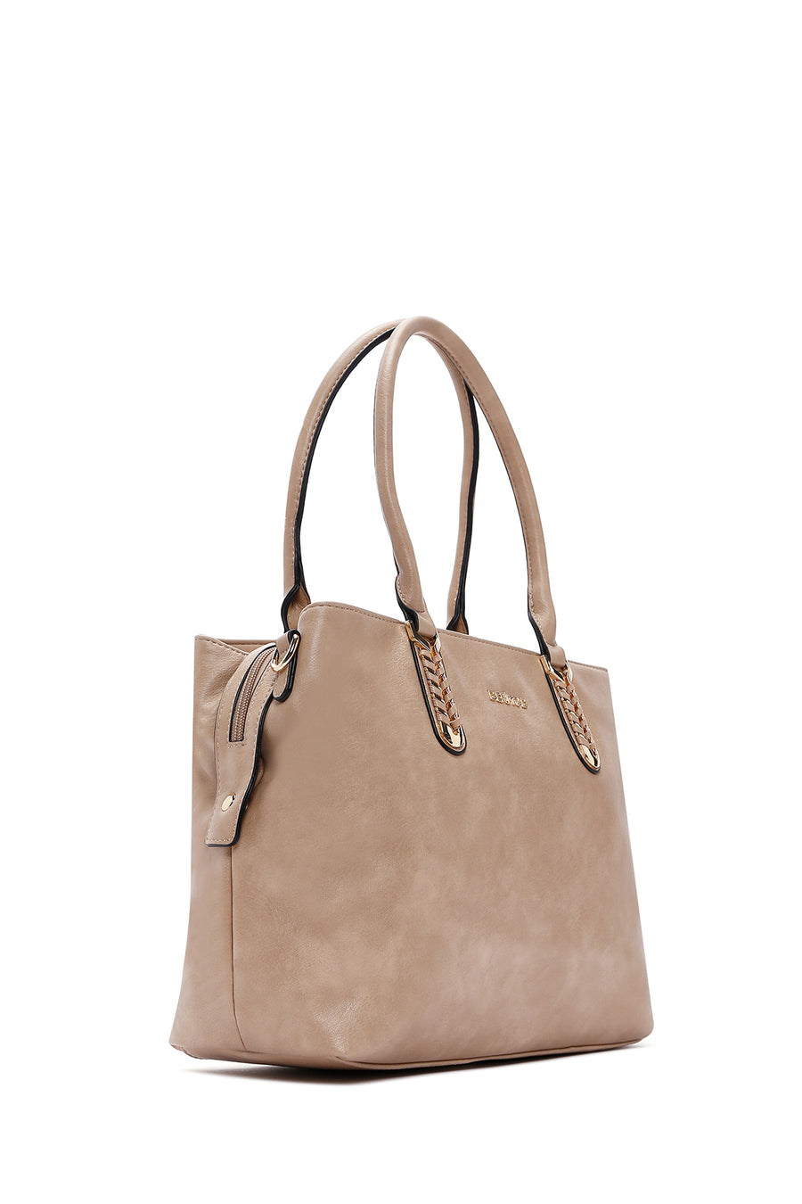 Women's Beige Long Strap Shoulder Bag