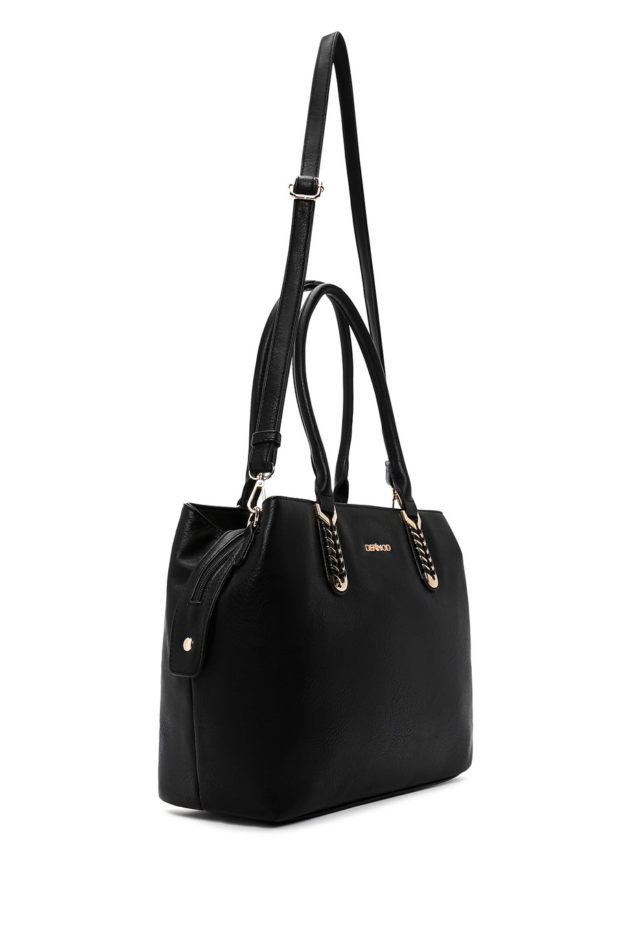 Women's Black Long Strap Shoulder Bag