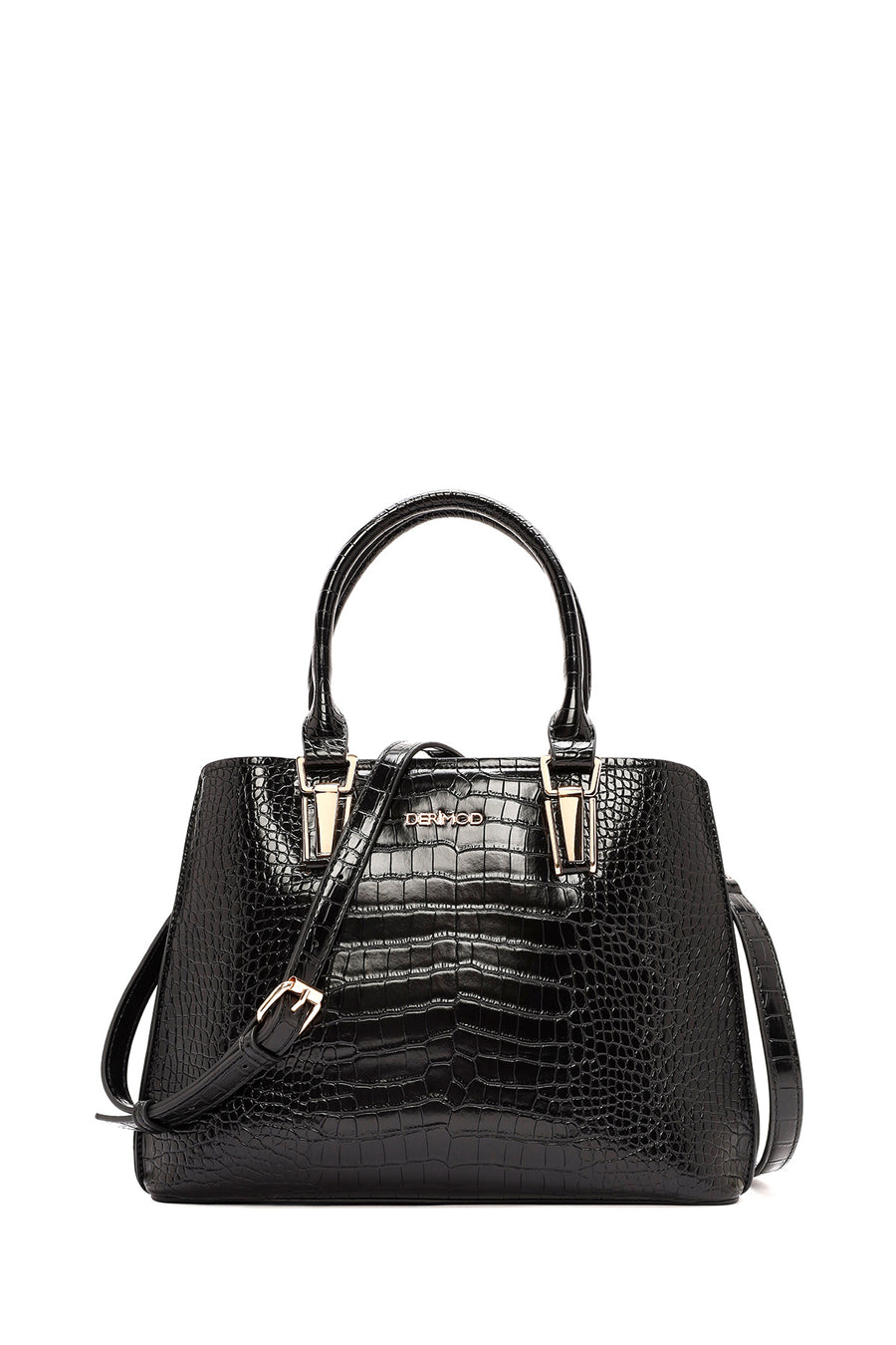 Women's Black Long Strap Crocodile Sleeve Bag 25WBD2841E3 | Derimod