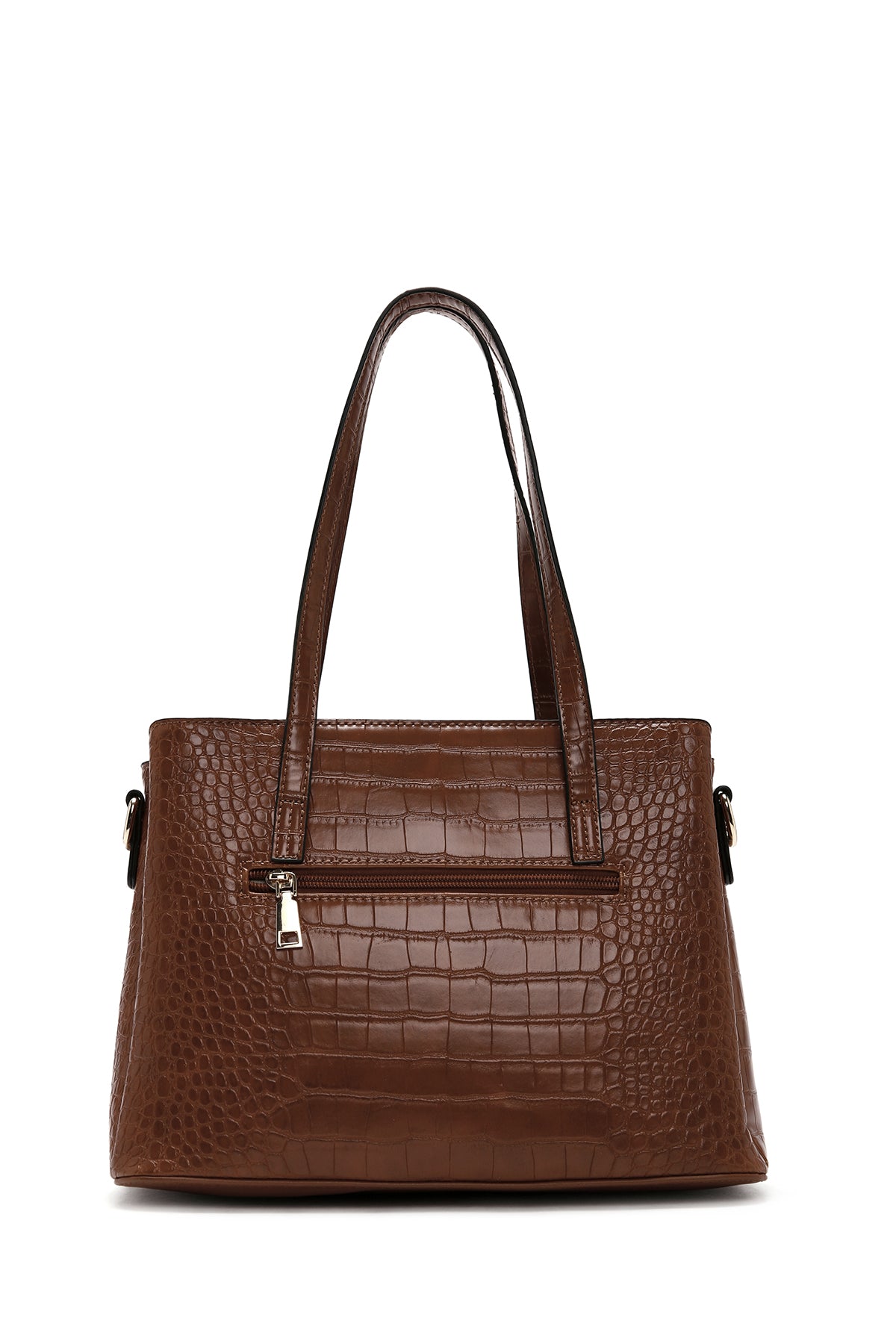 Kadın Taba Uzun Askılı Kroko Omuz Çantası