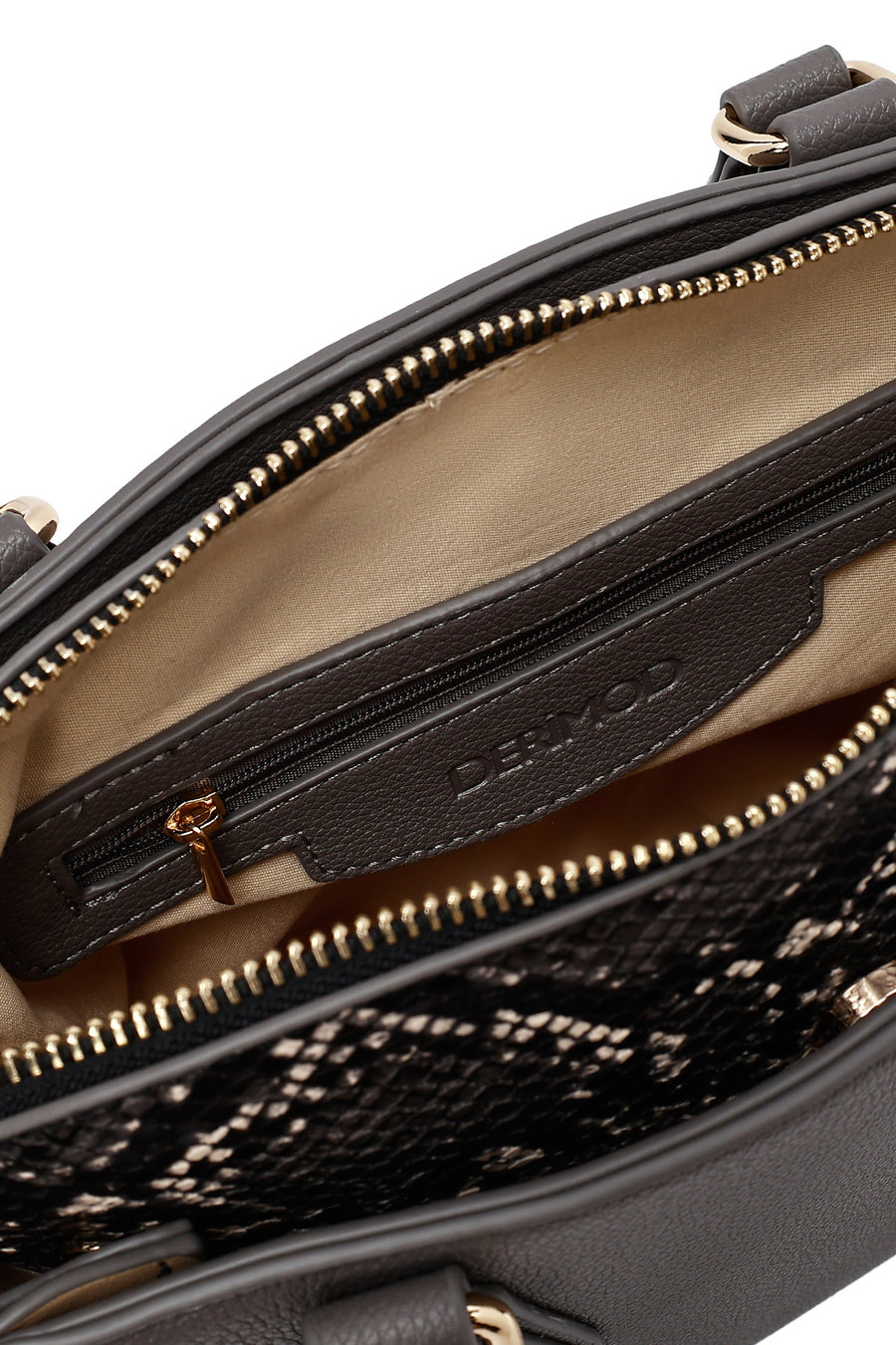 Woman Grey Long Strap Classic Shoulder Bag