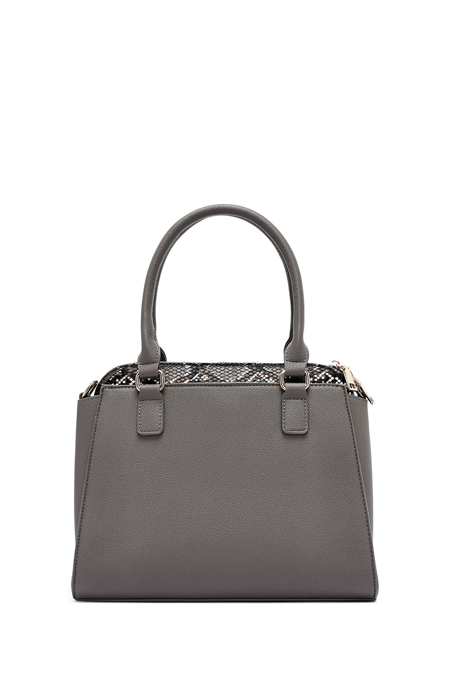 Woman Grey Long Strap Classic Shoulder Bag