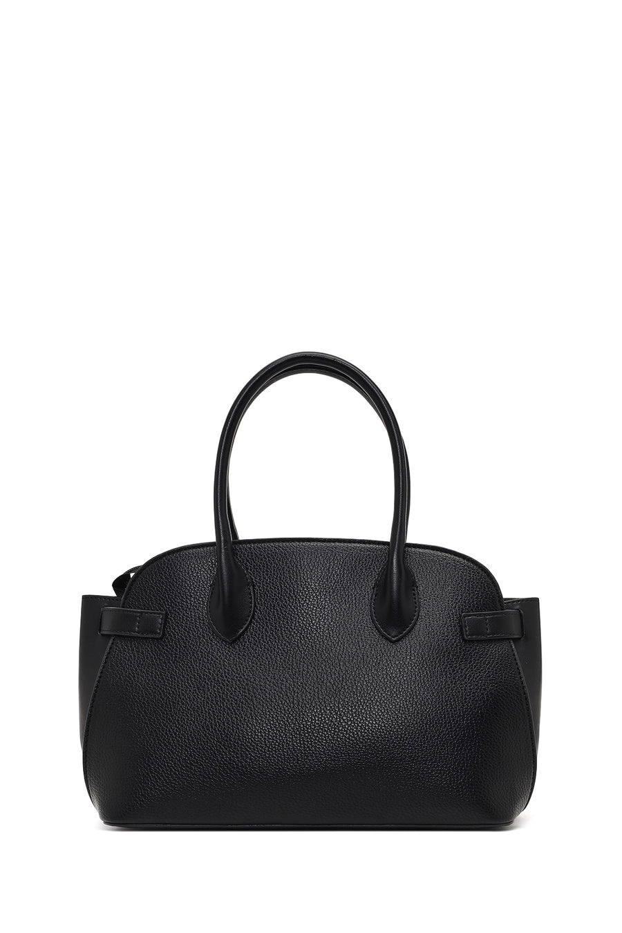 Women's Black Long Strapped Patterned Shoulder Bag