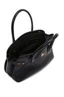 Women's Black Long Strapped Patterned Shoulder Bag | Derimod