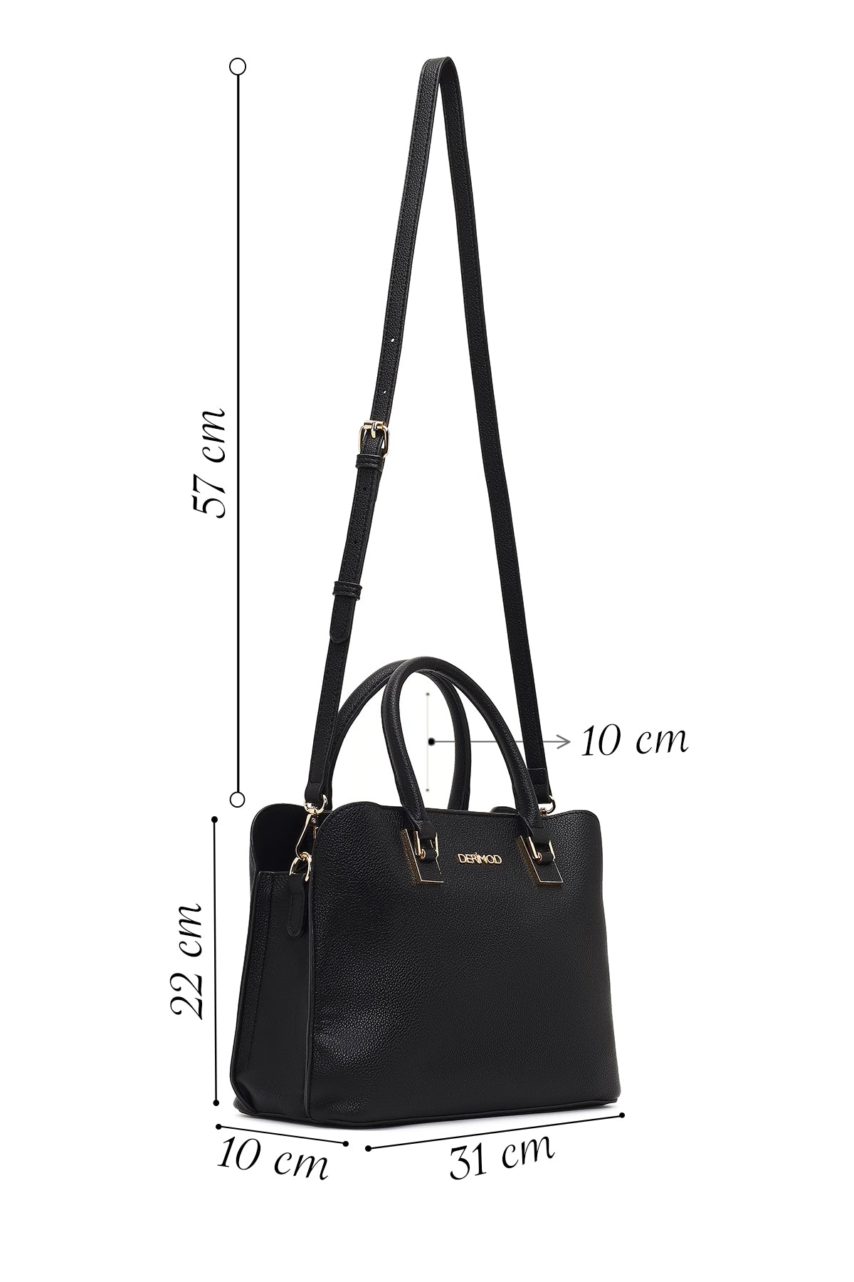 Kadın Siyah Uzun Askılı Kol Çantası