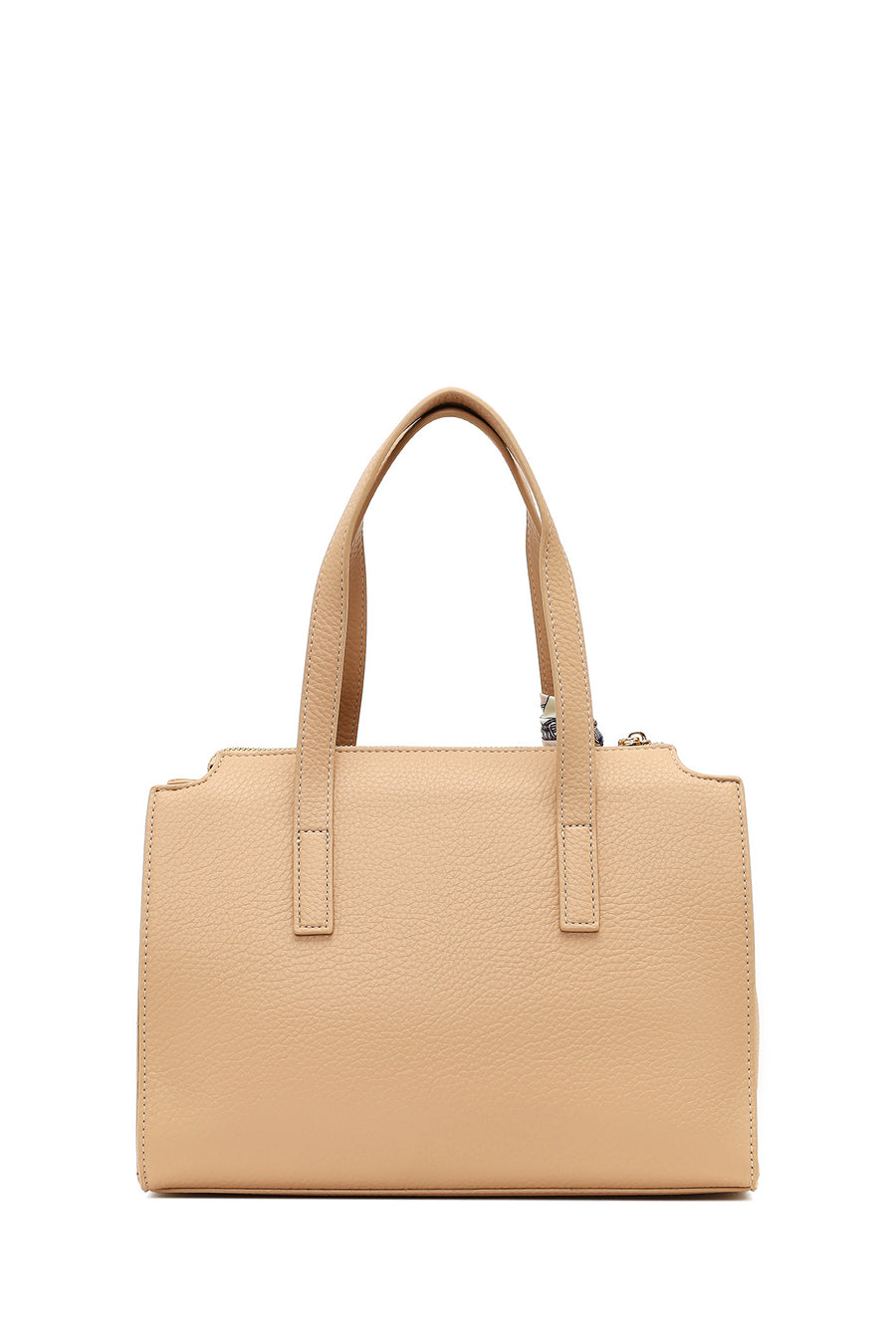 Women's Beige Long Strap Patterned Shoulder Bag