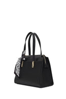 Kadın Siyah Uzun Askılı Desenli Kol Çantası | Derimod