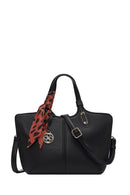 Women's Black Long Strapped Accessorized Shoulder Bag | Derimod