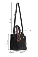 Women's Black Long Strapped Accessorized Shoulder Bag | Derimod