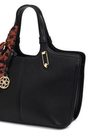 Women's Black Long Strapped Accessorized Shoulder Bag | Derimod