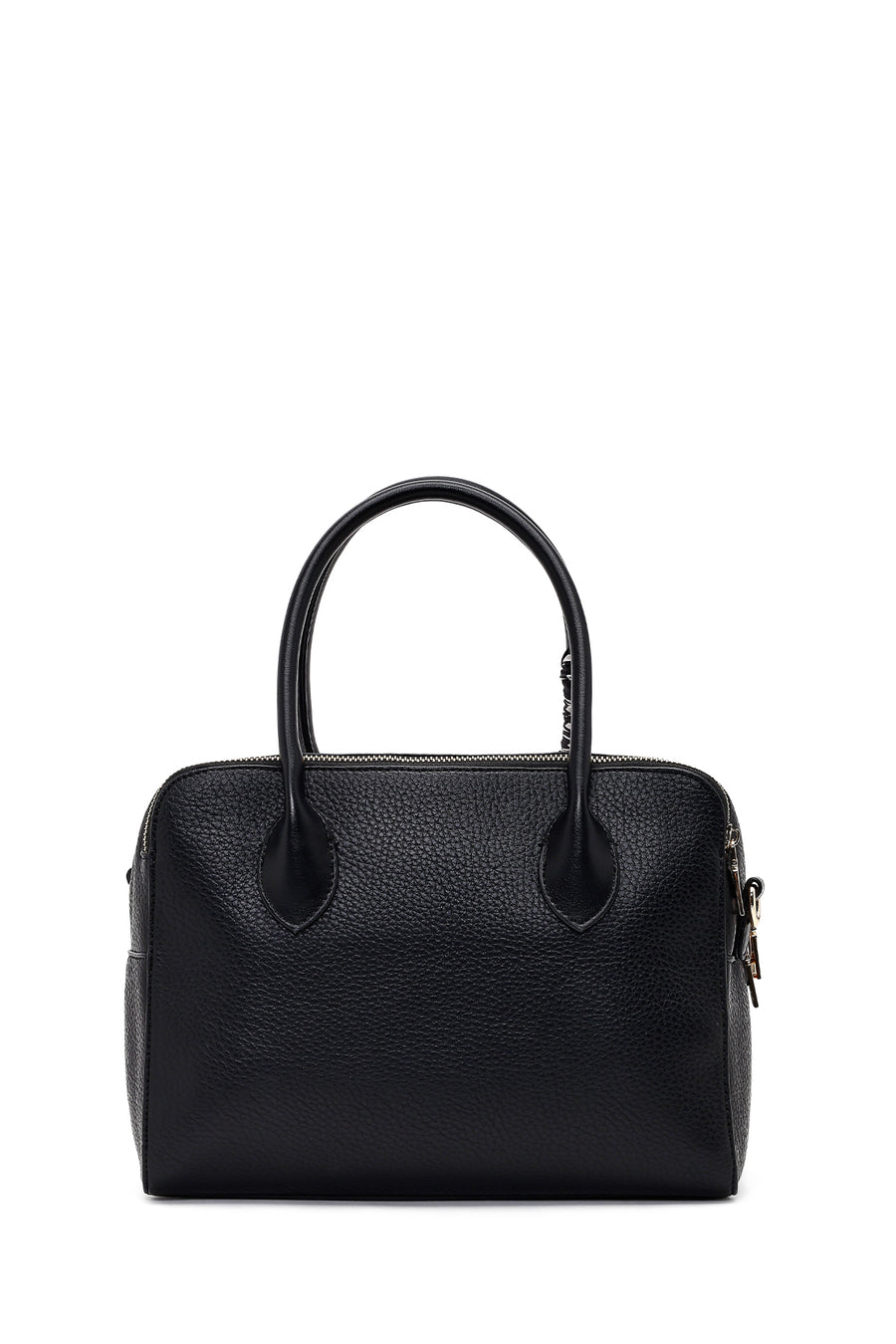Women's Black Long Strapped Charm Classic Shoulder Bag