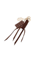 Women's Tan Long Strap Charm Classic Shoulder Bag | Derimod