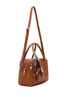 Women's Tan Long Strap Charm Classic Shoulder Bag | Derimod