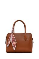 Women's Tan Long Strap Charm Classic Shoulder Bag | Derimod