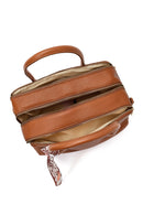 Women's Tan Long Strap Charm Classic Shoulder Bag | Derimod