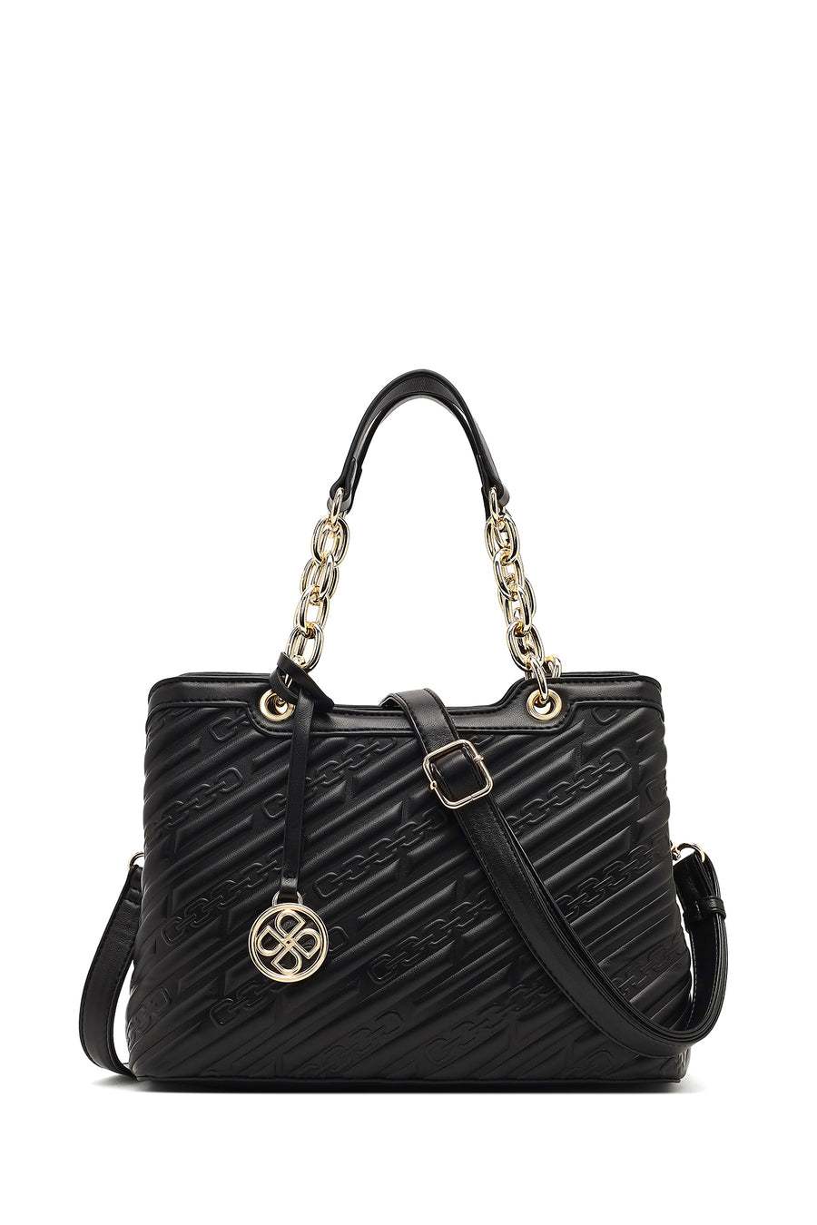 Women's Black Long Strap Printed Sleeve Bag 25WBD286126 | Derimod
