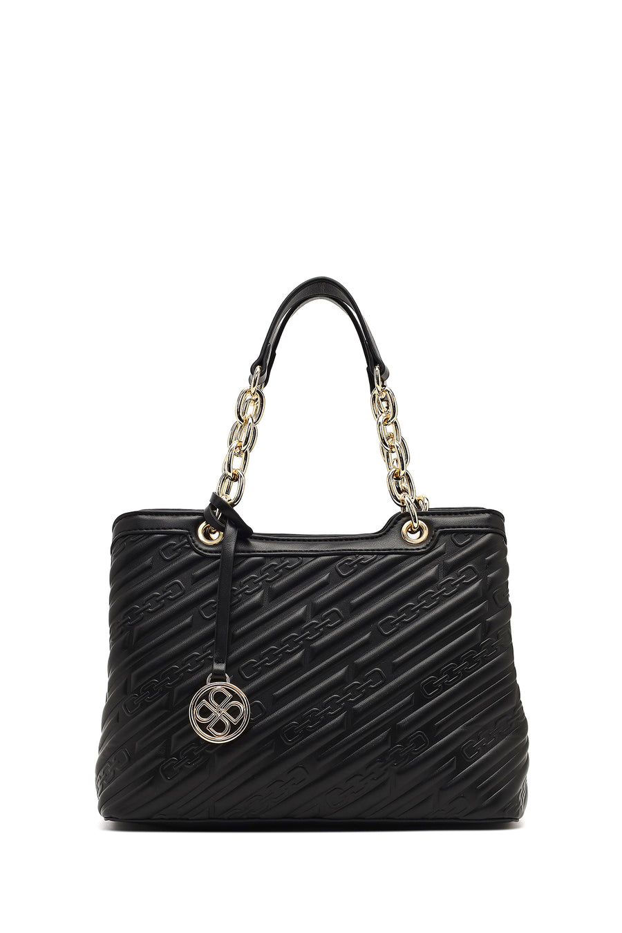 Women's Black Long Strap Printed Sleeve Bag
