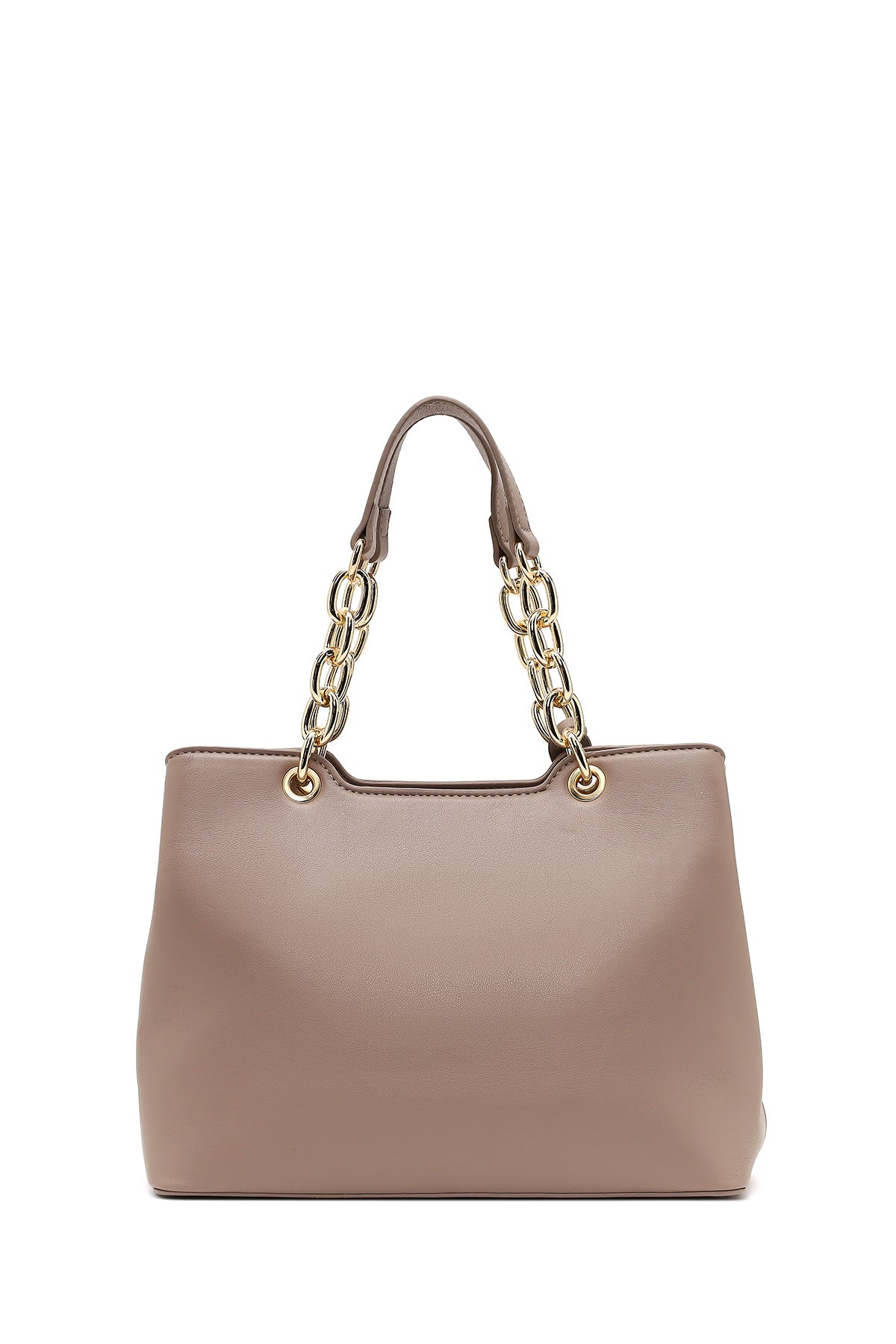 Kadın Gri Uzun Askılı Baskılı Kol Çantası