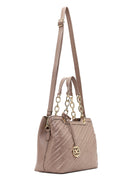 Women's Gray Long Strap Printed Shoulder Bag | Derimod