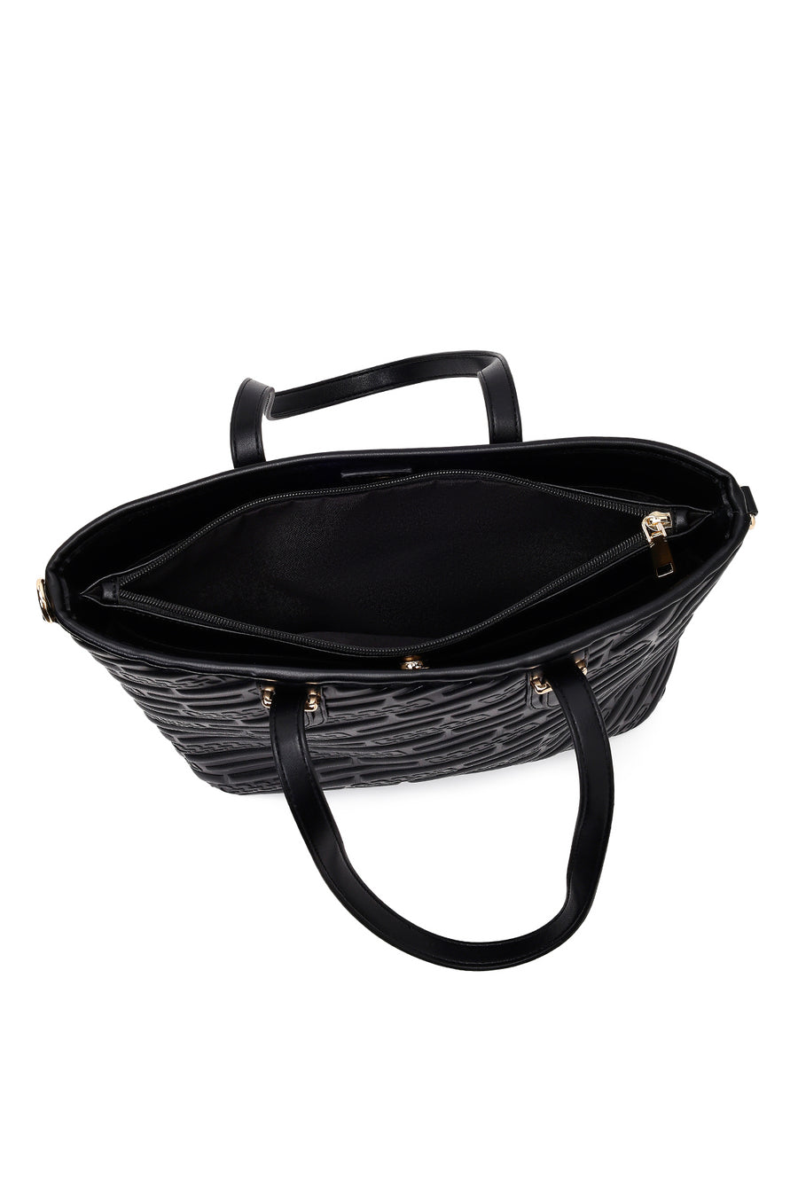 Women's Black Printed Long Strapped Charm Classic Shoulder Bag