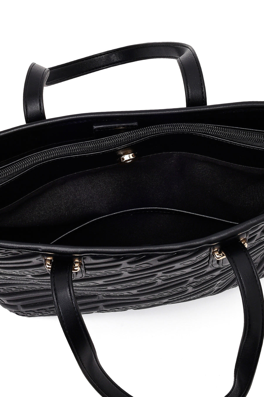 Women's Black Printed Long Strapped Charm Classic Shoulder Bag