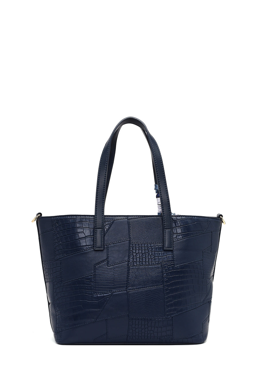 Women's Navy Blue Long Strap Printed Shoulder Bag