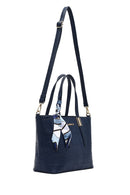 Kadın Lacivert Uzun Askılı Baskılı Omuz Çantası | Derimod