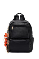 Women's Black Charm Backpack | Derimod