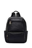 Women's Black Charm Backpack | Derimod