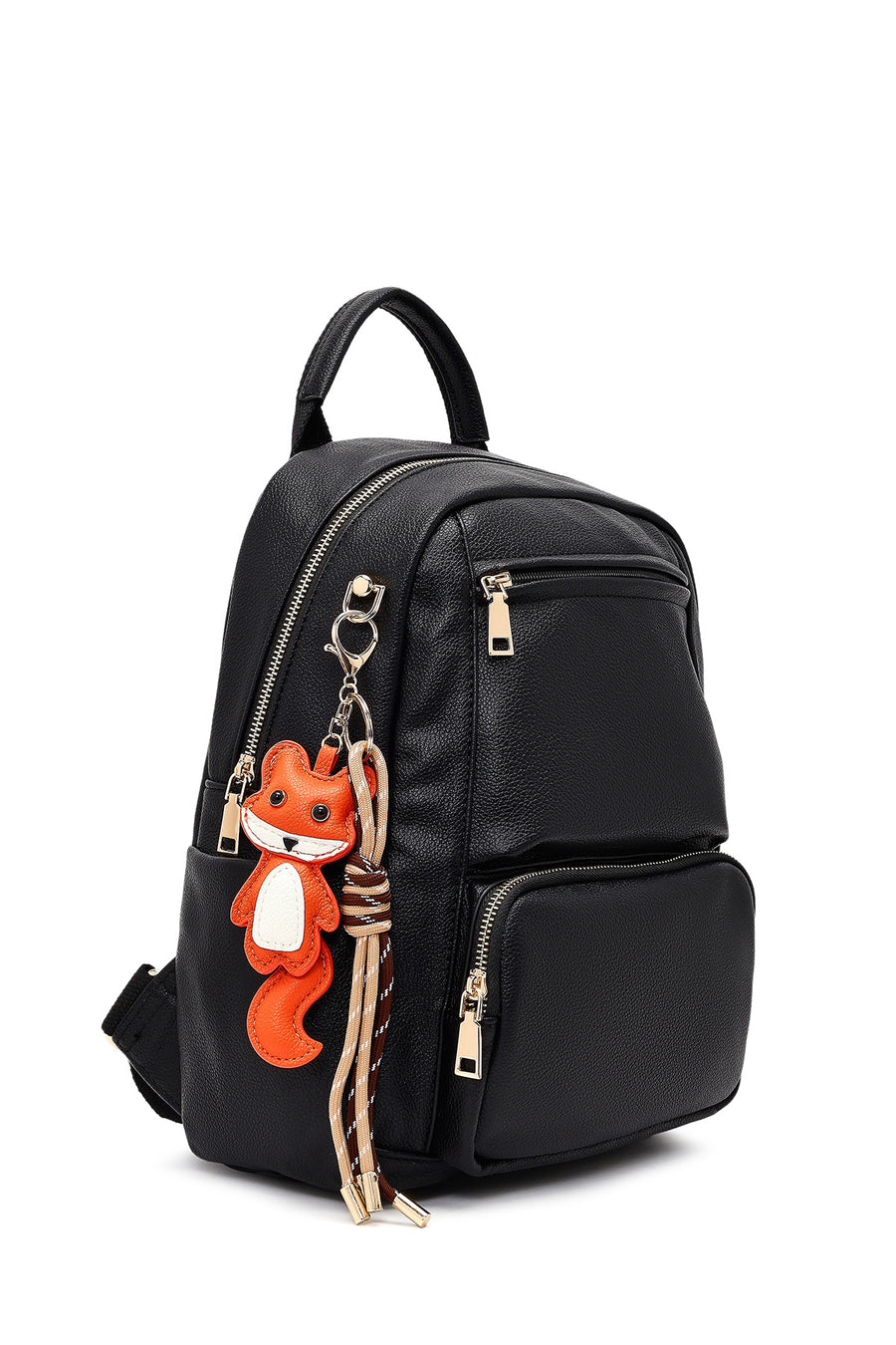 Women's Black Charm Backpack