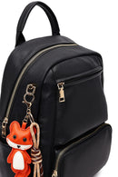 Women's Black Charm Backpack | Derimod