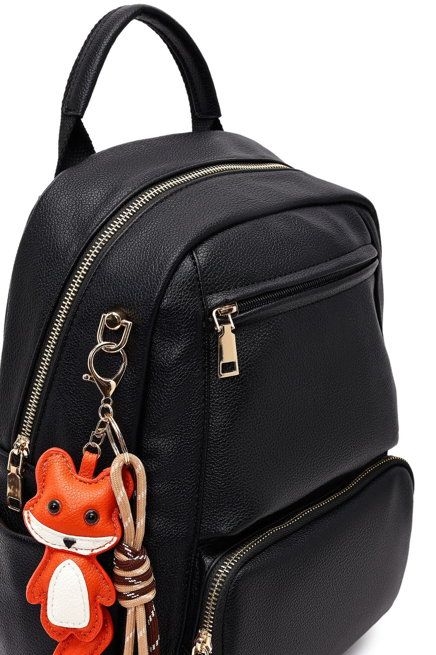 Women's Black Charm Backpack