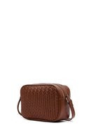 Woman Brown Long Strap Quilted Crossbody Bag | Derimod