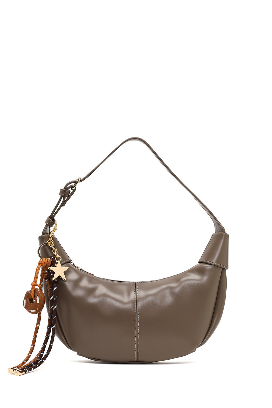 Women's Gray Accessorized Shoulder Bag 25WBD290618 | Derimod