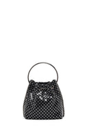 Kadın Siyah Uzun Zincir Askılı Taşlı Mini Abiye Kol Çantası | Derimod