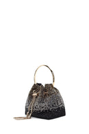 Kadın Siyah Taşlı Mini Abiye Kol Çantası | Derimod