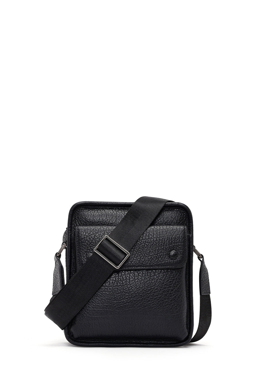 Men's Black Leather Messenger Bag 25WBD3000FT | Derimod