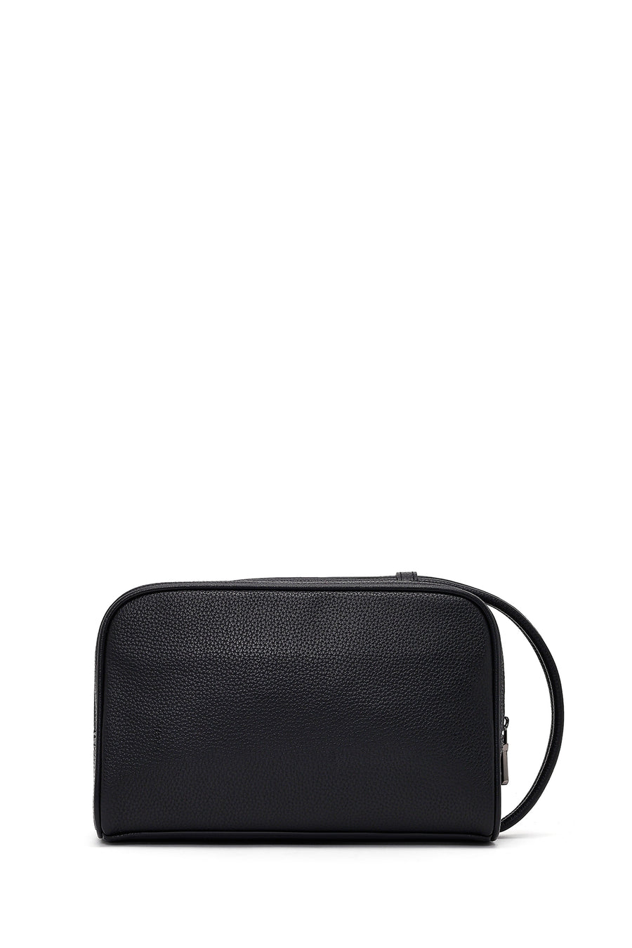 Men's Black Leather Handbag