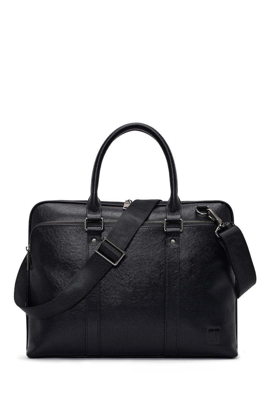 Men's Black Leather Briefcase 25WBD300318 | Derimod