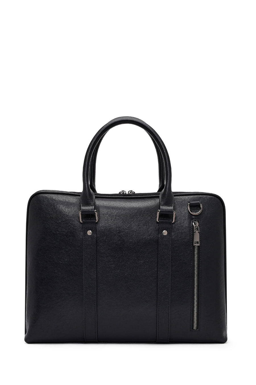 Men's Black Leather Briefcase